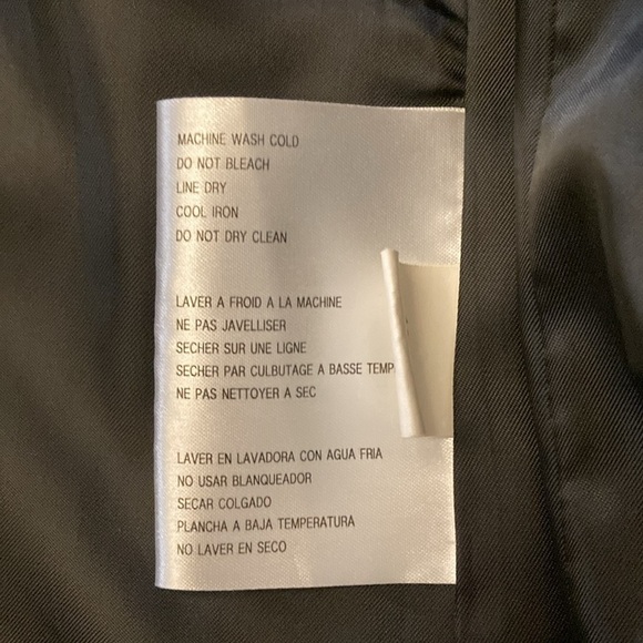 MICHAEL Michael Kors Trench Pant Coat black womens large - Picture 7 of 8